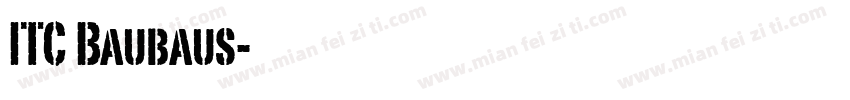 ITC Baubaus字体转换